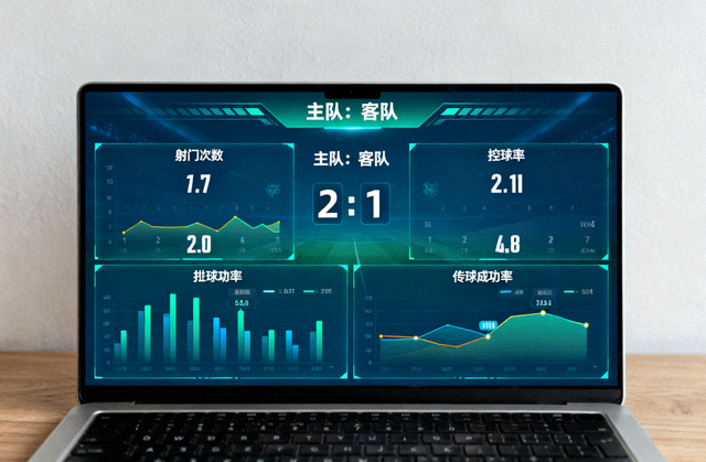 体育赛事数据大屏展示比分与统计图表